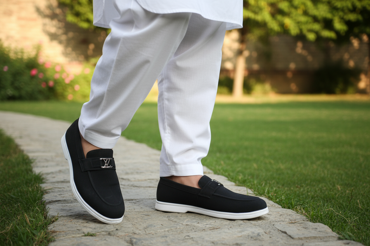 Stylish Loafers Hand Made Swat Lather