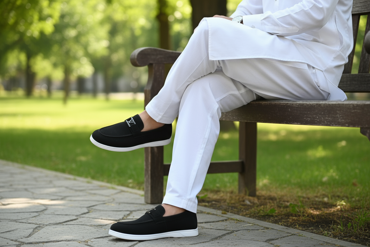 Stylish Loafers Hand Made Swat Lather