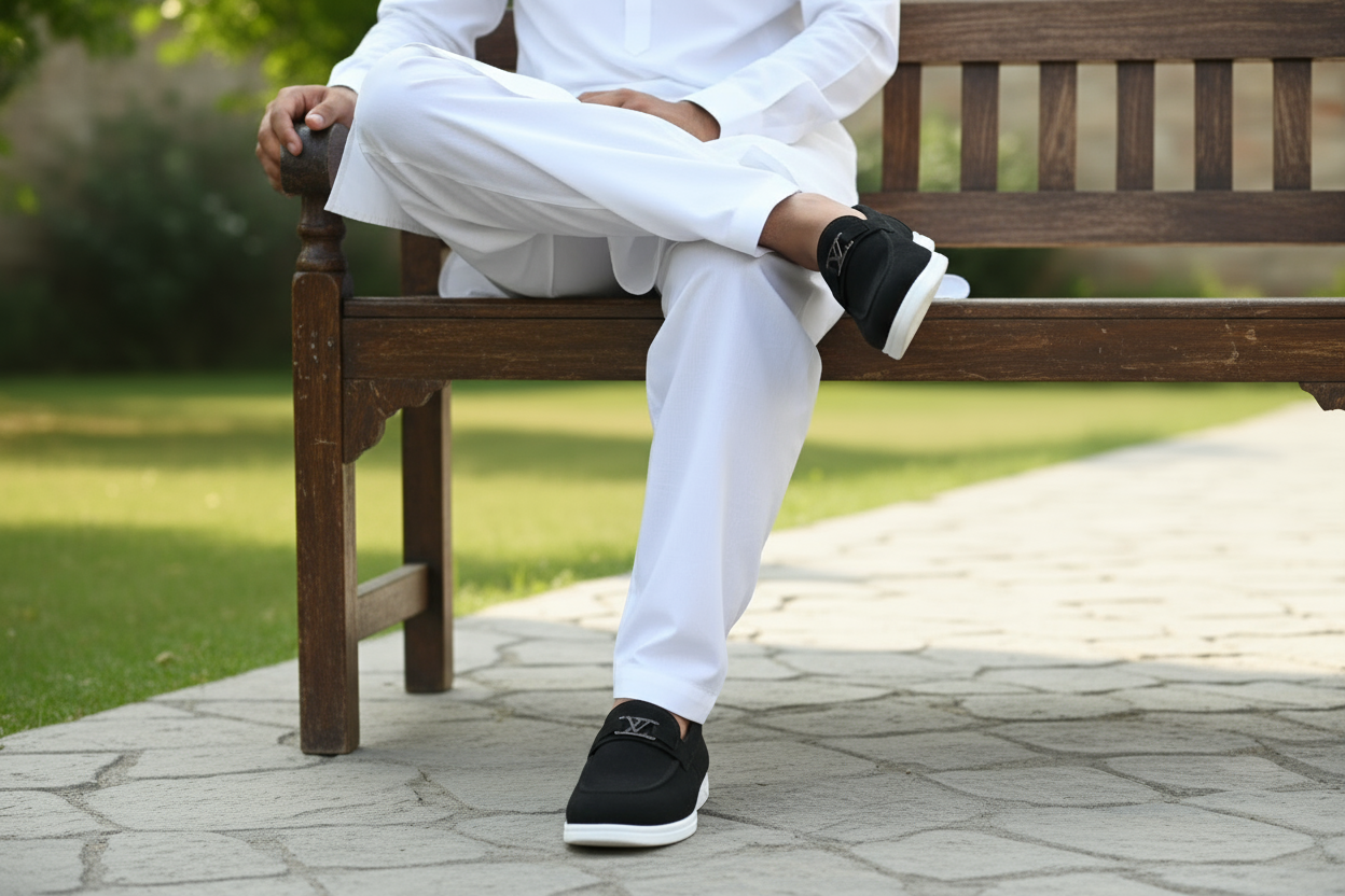 Stylish Loafers Hand Made Swat Lather