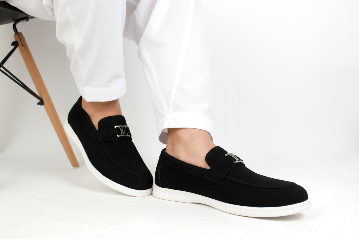 Stylish Loafers Hand Made Swat Lather