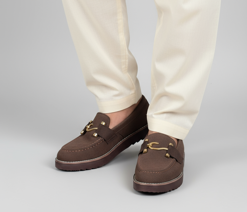 Mans Sweat lather Shoes Brown