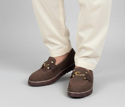 Mans Sweat lather Shoes Brown