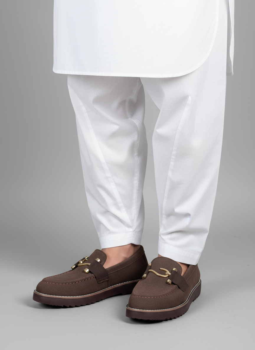 Mans Sweat lather Shoes Brown